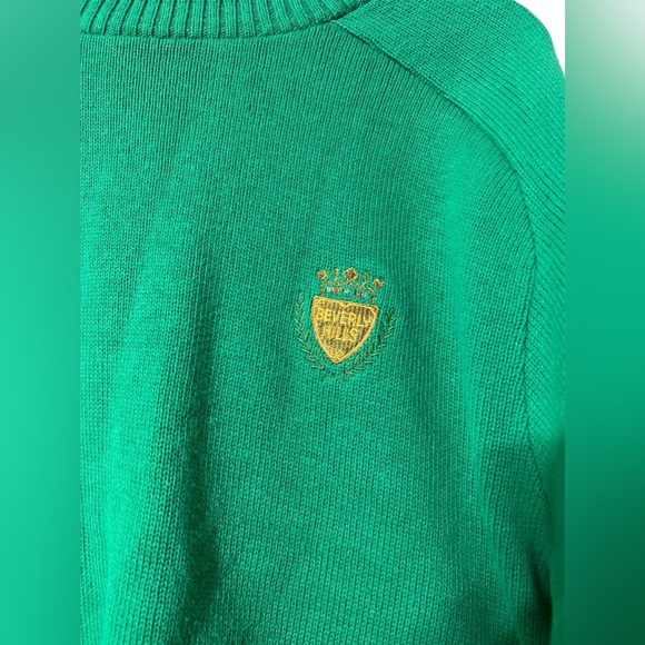 Vintage- Isle of Cotton Green Crewneck Sweater men’s size Medium Unisex - Picture 3 of 7